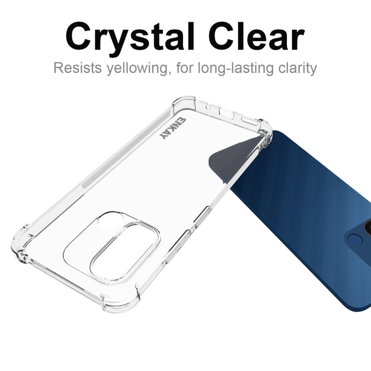 Per Redmi 12C 4G ENKAY Hat-Prince Custodia per telefono antiurto in TPU trasparente