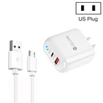 Caricabatterie USB Type-C con cavo Micro USB 20W