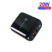 PD04 Type-C + Caricabatteria per telefono cellulare USB con cavo da USB a micro USB, spina americana, US Plug + USB to Micro USB Cable