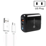 Caricabatterie USB Type-C con cavo Micro USB 20W