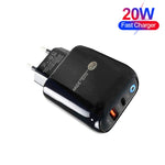 Caricabatterie USB Type-C e Micro USB con cavo 1 metro