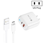 Caricabatterie USB + Type-C 20W con cavo 1 metro