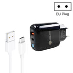 Caricabatterie USB + Type-C 20W con cavo 1 metro