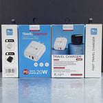 Caricabatterie per telefono cellulare PD04 Type-C + USB con cavo da USB a 8 pin, spina americana, US Plug + USB to 8 Pin Cable