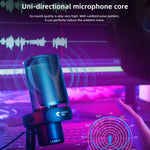 Microfono per laptop da gioco USB Yanmai GM7 con luce RGB, GM7