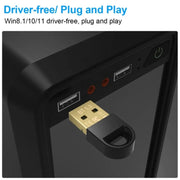 B-001 Mini adattatore Bluetooth 5.3 trasmettitore ricevitore adattatore dongle USB wireless