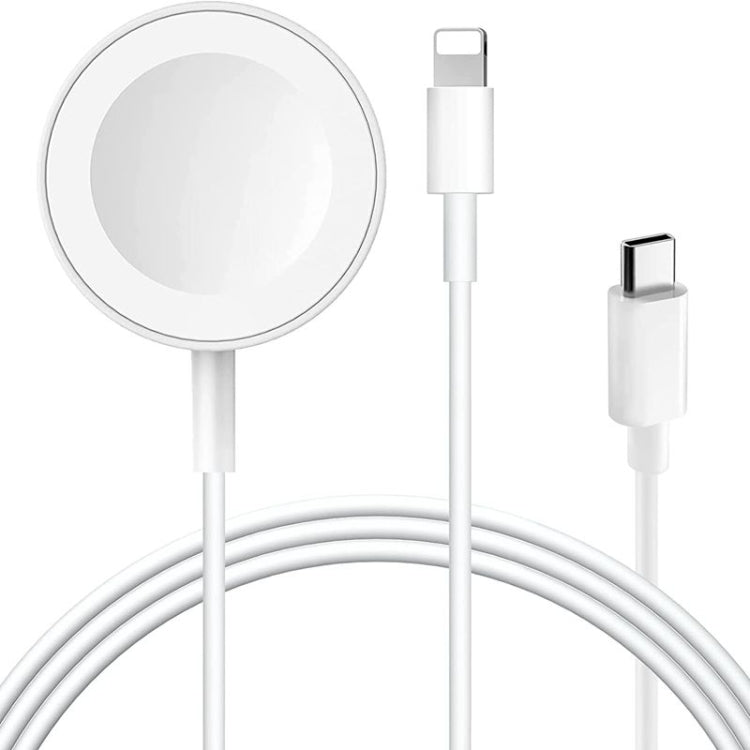 Per la serie Apple Watch e iPhone 2 in 1 Cavo di ricarica magnetico USB da 1,2 m, DS-XB015