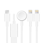 Per Apple Watch Series e iPhone 3 in 1 Cavo di ricarica magnetico Type-C da 4 piedi/1,2 m, DS-XB019