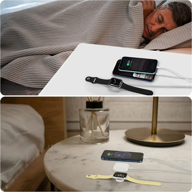 Per Apple Watch Series e iPhone 3 in 1 Cavo di ricarica magnetico Type-C da 4 piedi/1,2 m, DS-XB019