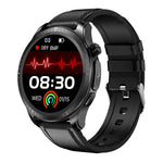 E420 Smart Watch con schermo a colori da 1,39 pollici, cinturino in pelle, supporto monitoraggio della frequenza cardiaca / monitoraggio della pressione sanguigna