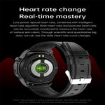 E420 Smart Watch con schermo a colori da 1,39 pollici, cinturino in pelle, supporto monitoraggio della frequenza cardiaca / monitoraggio della pressione sanguigna