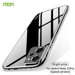 Custodia per telefono in TPU ultrasottile serie MOFI Ming, For Xiaomi Redmi Note 12 Pro Speed, For Google Pixel 7A, For ZTE Nubia Red Magic 8 / 8 Pro, For Tecno Spark 9 Pro 4G