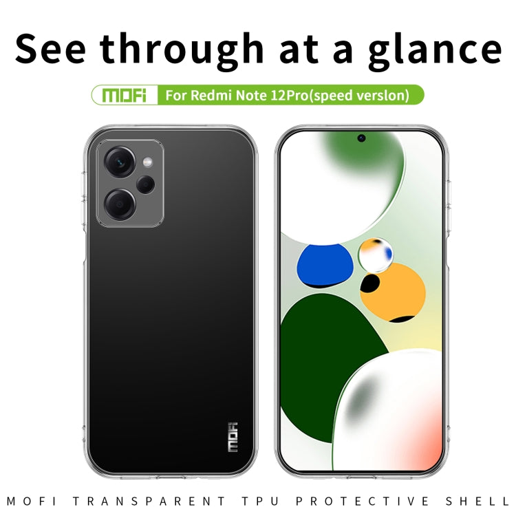 Custodia per telefono in TPU ultrasottile serie MOFI Ming, For Xiaomi Redmi Note 12 Pro Speed, For Google Pixel 7A, For ZTE Nubia Red Magic 8 / 8 Pro, For Tecno Spark 9 Pro 4G