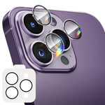 ENKAY Hat-Prince Pellicola in vetro per fotocamera ad anello individuale temperato con posizionatore, For iPhone 13 / 13 mini, For iPhone 13 Pro / 13 Pro Max, For iPhone 14 / 14 Plus, For iPhone 14 Pro / 14 Pro Max