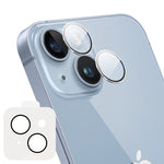 ENKAY Hat-Prince Pellicola in vetro per fotocamera ad anello individuale temperato con posizionatore, For iPhone 13 / 13 mini, For iPhone 13 Pro / 13 Pro Max, For iPhone 14 / 14 Plus, For iPhone 14 Pro / 14 Pro Max