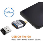 Adattatore USB 3.0 femmina a USB 3.1 Tipo C maschio OTG