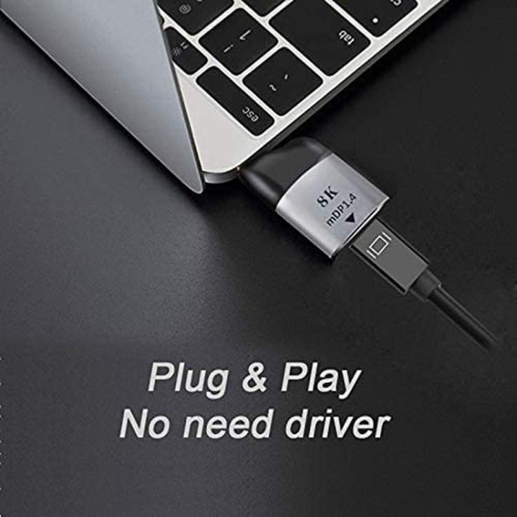 Adattatore da USB C a Mini DisplayPort 4K 60 Hz per tablet, telefono, laptop