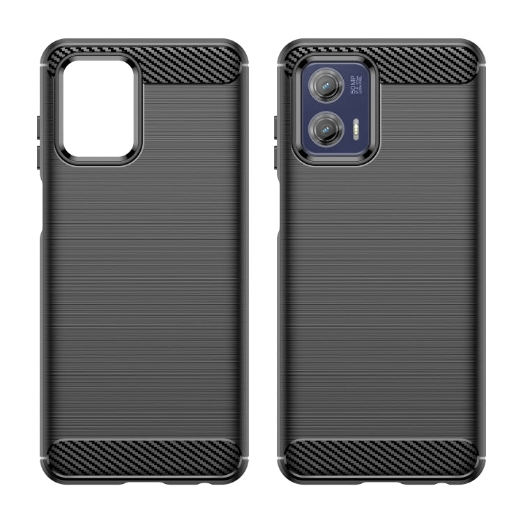 Custodia per telefono TPU in fibra di carbonio con trama spazzolata, For Motorola Moto G73, For Motorola Moto G Stylus 5G 2023