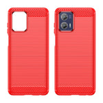 Custodia per telefono TPU in fibra di carbonio con trama spazzolata, For Motorola Moto G73, For Motorola Moto G Stylus 5G 2023