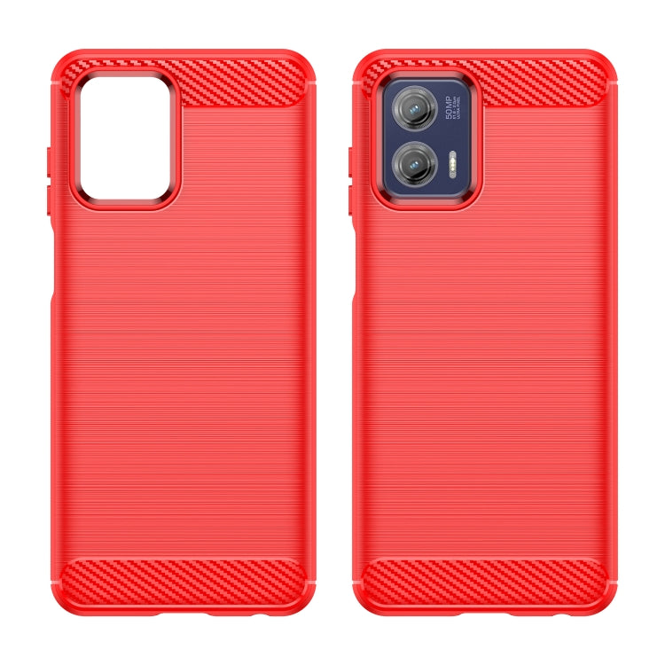Custodia per telefono TPU in fibra di carbonio con trama spazzolata, For Motorola Moto G73, For Motorola Moto G Stylus 5G 2023