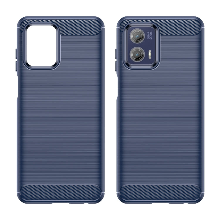 Custodia per telefono TPU in fibra di carbonio con trama spazzolata, For Motorola Moto G73, For Motorola Moto G Stylus 5G 2023