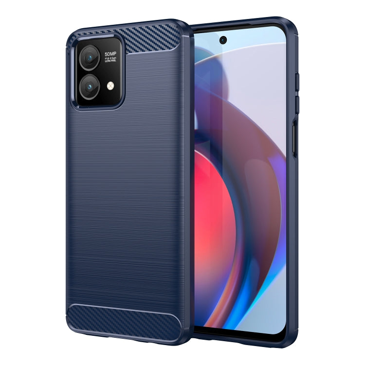 Custodia per telefono TPU in fibra di carbonio con trama spazzolata, For Motorola Moto G73, For Motorola Moto G Stylus 5G 2023