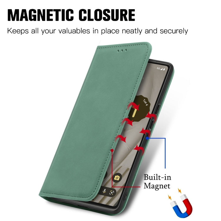 Custodia per telefono in pelle magnetica con vibrazione retrò al tatto, For Google Pixel 7A, For Infinix Smart 6 Plus, For Tecno Spark 9 Pro, For Xiaomi Mi 11 Ultra