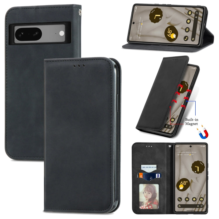 Custodia per telefono in pelle magnetica con vibrazione retrò al tatto, For Google Pixel 7A, For Infinix Smart 6 Plus, For Tecno Spark 9 Pro, For Xiaomi Mi 11 Ultra