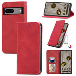 Custodia per telefono in pelle magnetica con vibrazione retrò al tatto, For Google Pixel 7A, For Infinix Smart 6 Plus, For Tecno Spark 9 Pro, For Xiaomi Mi 11 Ultra