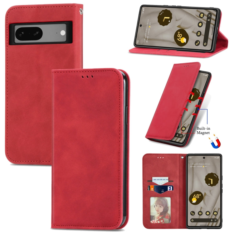 Custodia per telefono in pelle magnetica con vibrazione retrò al tatto, For Google Pixel 7A, For Infinix Smart 6 Plus, For Tecno Spark 9 Pro, For Xiaomi Mi 11 Ultra
