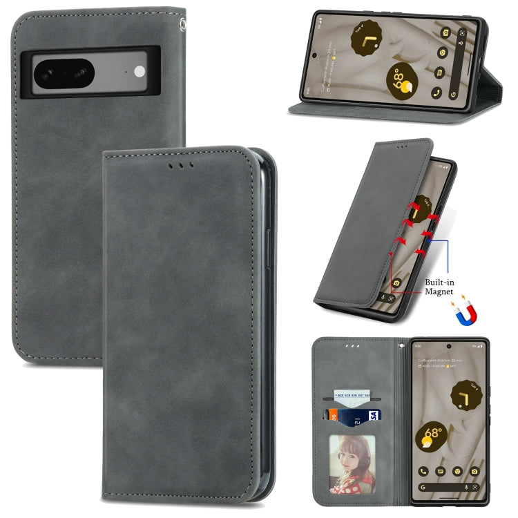 Custodia per telefono in pelle magnetica con vibrazione retrò al tatto, For Google Pixel 7A, For Infinix Smart 6 Plus, For Tecno Spark 9 Pro, For Xiaomi Mi 11 Ultra