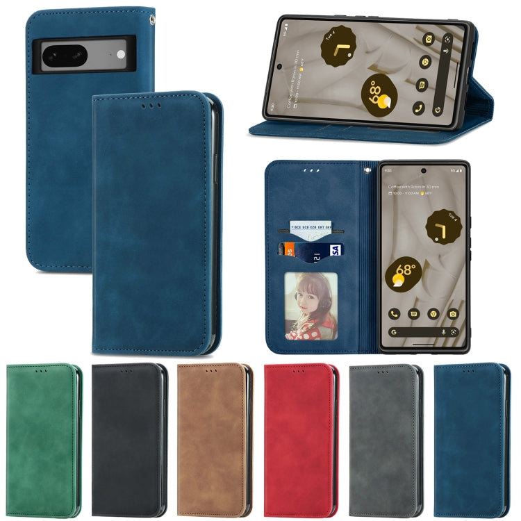 Custodia per telefono in pelle magnetica con vibrazione retrò al tatto, For Google Pixel 7A, For Infinix Smart 6 Plus, For Tecno Spark 9 Pro, For Xiaomi Mi 11 Ultra