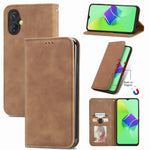 Custodia per telefono in pelle magnetica con vibrazione retrò al tatto, For Google Pixel 7A, For Infinix Smart 6 Plus, For Tecno Spark 9 Pro, For Xiaomi Mi 11 Ultra