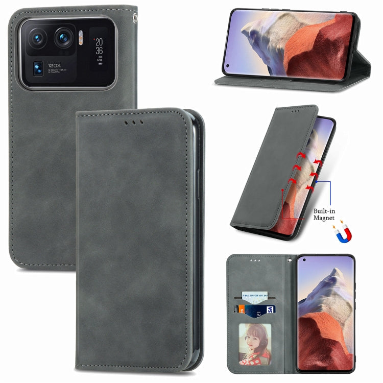 Custodia per telefono in pelle magnetica con vibrazione retrò al tatto, For Google Pixel 7A, For Infinix Smart 6 Plus, For Tecno Spark 9 Pro, For Xiaomi Mi 11 Ultra
