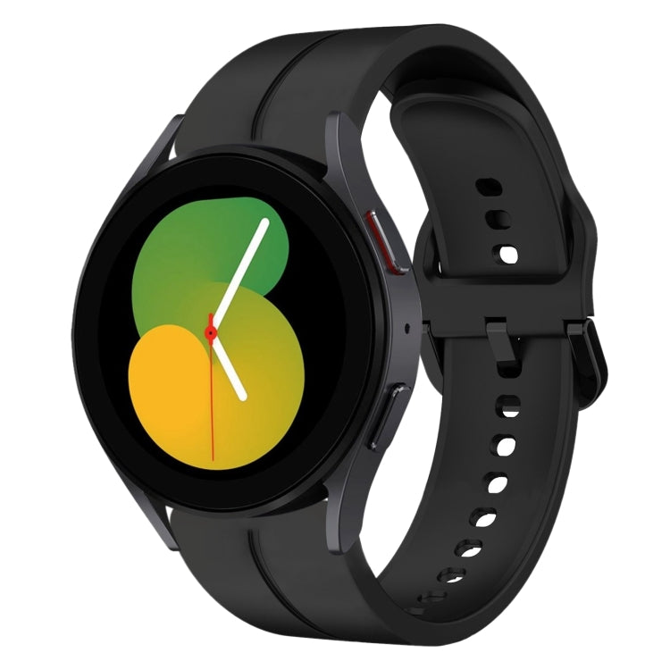 Cinturino in silicone con anello da 20 mm, For Samsung Galaxy Watch 6 Classic 47mm, For Samsung Galaxy Watch5 44mm