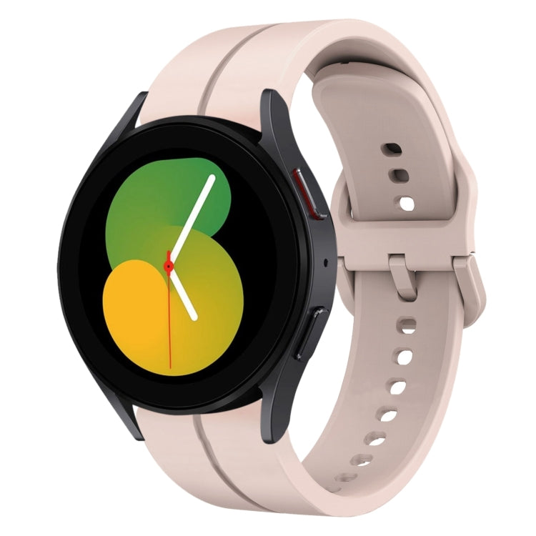 Cinturino in silicone con anello da 20 mm, For Samsung Galaxy Watch 6 Classic 47mm, For Samsung Galaxy Watch5 44mm