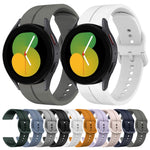 Cinturino in silicone con anello da 20 mm, For Samsung Galaxy Watch5 40mm, For Samsung Galaxy Watch5 Pro 45mm