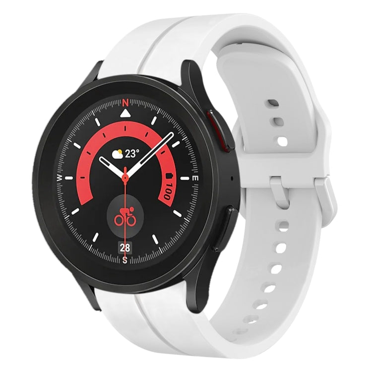 Cinturino in silicone con anello da 20 mm, For Samsung Galaxy Watch5 40mm, For Samsung Galaxy Watch5 Pro 45mm