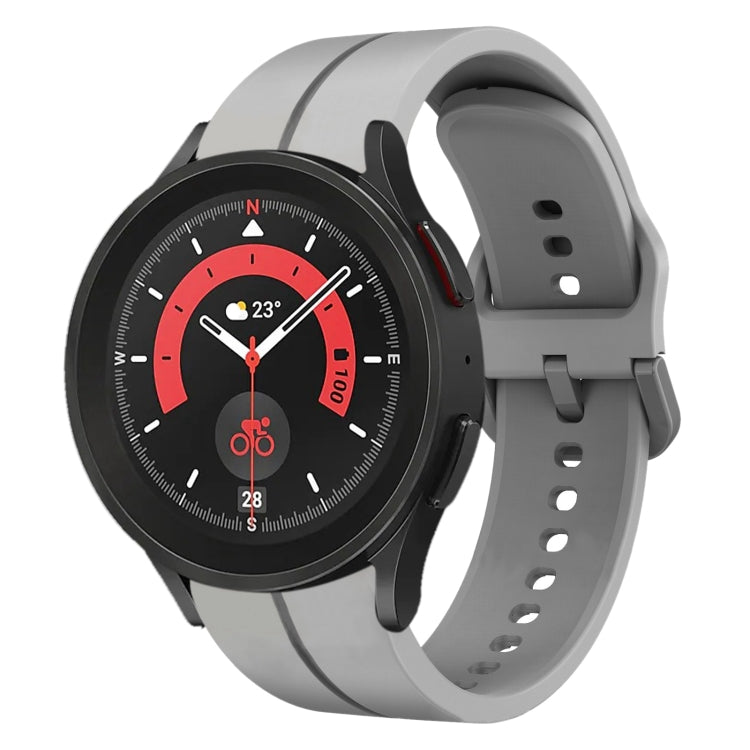 Cinturino in silicone con anello da 20 mm, For Samsung Galaxy Watch5 40mm, For Samsung Galaxy Watch5 Pro 45mm