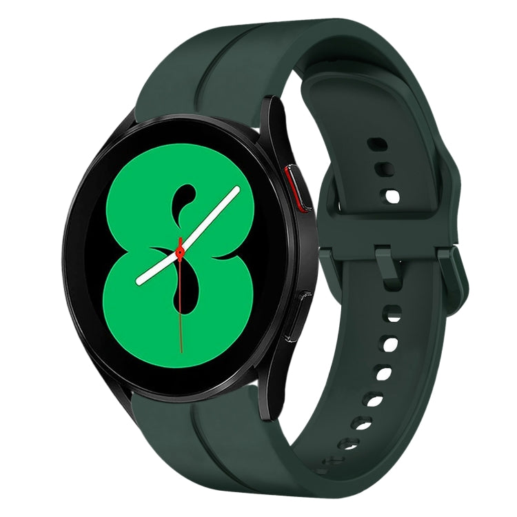 Cinturino in silicone con anello da 20 mm, For Samsung Galaxy Watch4 44mm, For Samsung Galaxy Watch4 40mm
