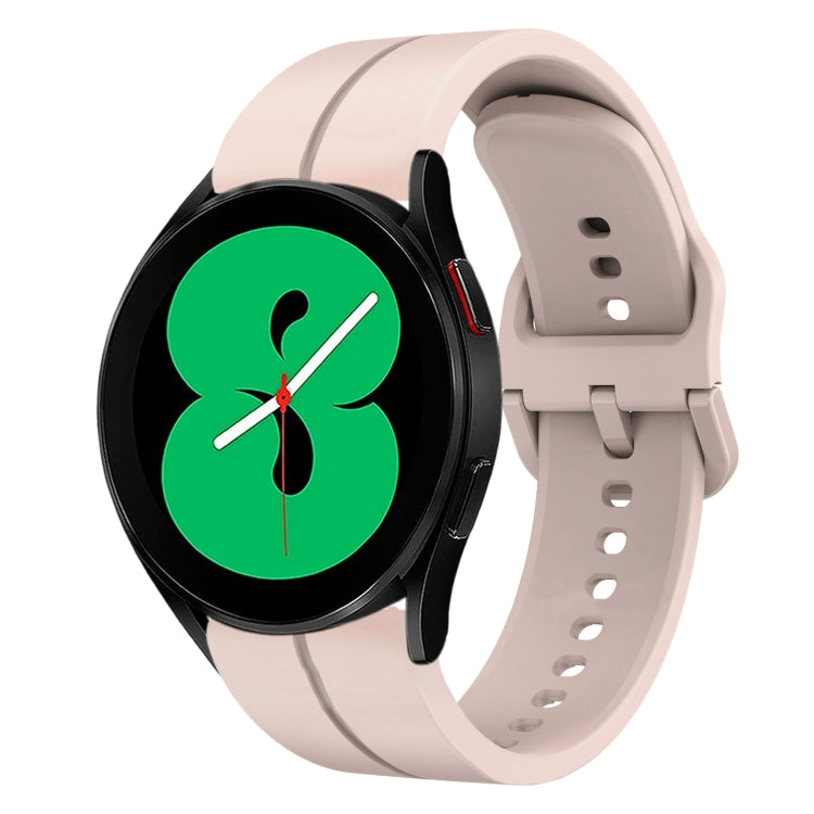 Cinturino in silicone con anello da 20 mm, For Samsung Galaxy Watch4 44mm, For Samsung Galaxy Watch4 40mm