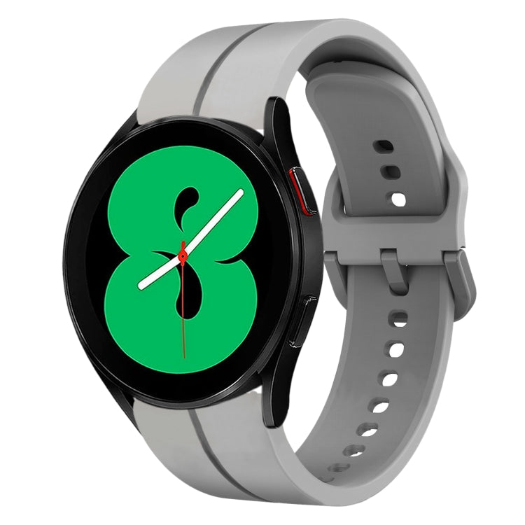 Cinturino in silicone con anello da 20 mm, For Samsung Galaxy Watch4 44mm, For Samsung Galaxy Watch4 40mm