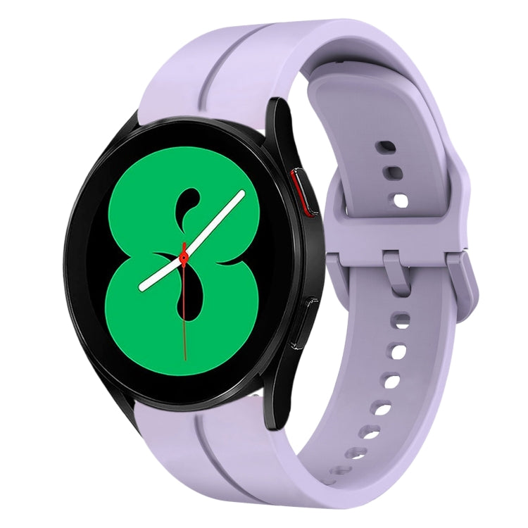Cinturino in silicone con anello da 20 mm, For Samsung Galaxy Watch4 44mm, For Samsung Galaxy Watch4 40mm