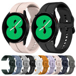 Cinturino in silicone con anello da 20 mm, For Samsung Galaxy Watch4 44mm, For Samsung Galaxy Watch4 40mm