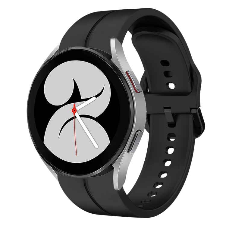 Cinturino in silicone con anello da 20 mm, For Samsung Galaxy Watch4 44mm, For Samsung Galaxy Watch4 40mm