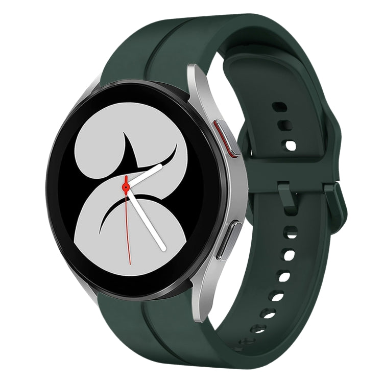 Cinturino in silicone con anello da 20 mm, For Samsung Galaxy Watch4 44mm, For Samsung Galaxy Watch4 40mm