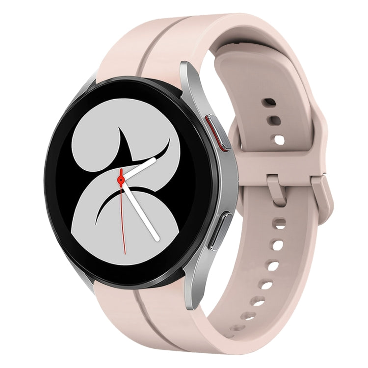 Cinturino in silicone con anello da 20 mm, For Samsung Galaxy Watch4 44mm, For Samsung Galaxy Watch4 40mm