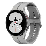 Cinturino in silicone con anello da 20 mm, For Samsung Galaxy Watch4 44mm, For Samsung Galaxy Watch4 40mm