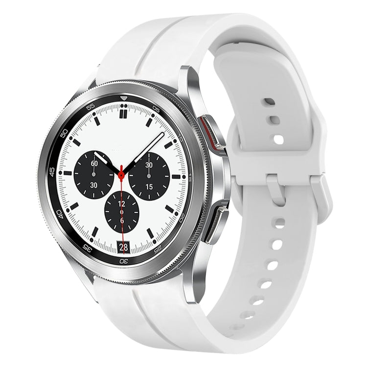 Cinturino in silicone con anello da 20 mm, For Samsung  Galaxy Watch 4 Classic 42mm, For Samsung  Galaxy Watch 4 Classic 46mm