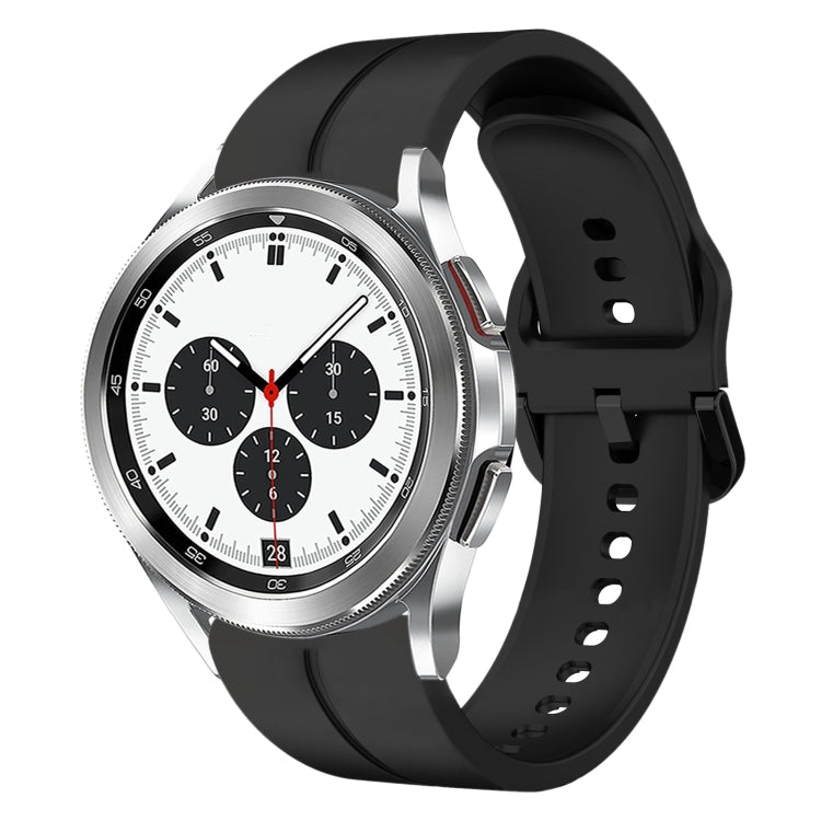 Cinturino in silicone con anello da 20 mm, For Samsung  Galaxy Watch 4 Classic 42mm, For Samsung  Galaxy Watch 4 Classic 46mm